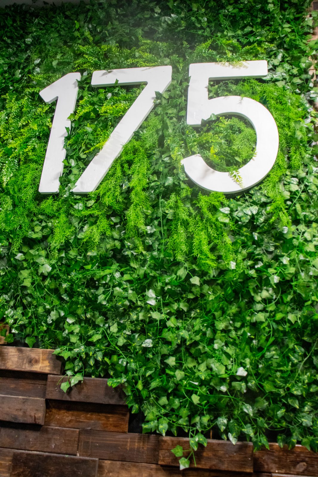 Finished green wall