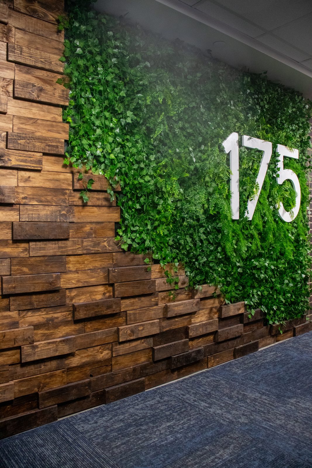 Finished green wall
