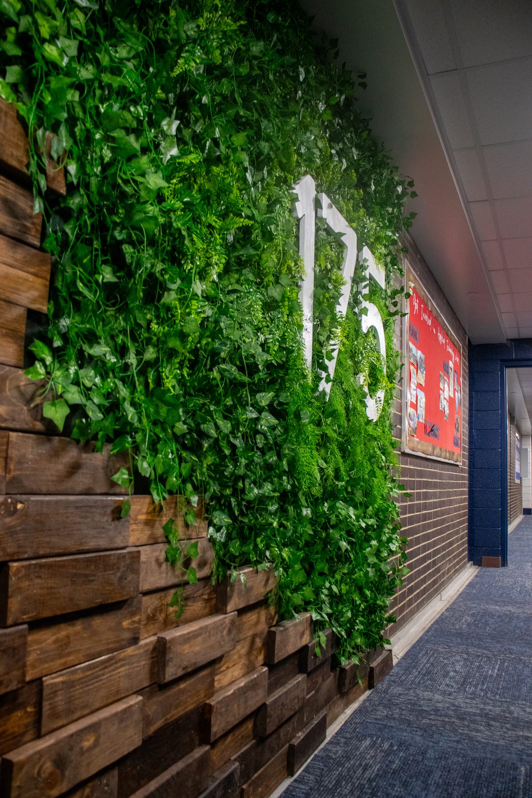 Finished green wall