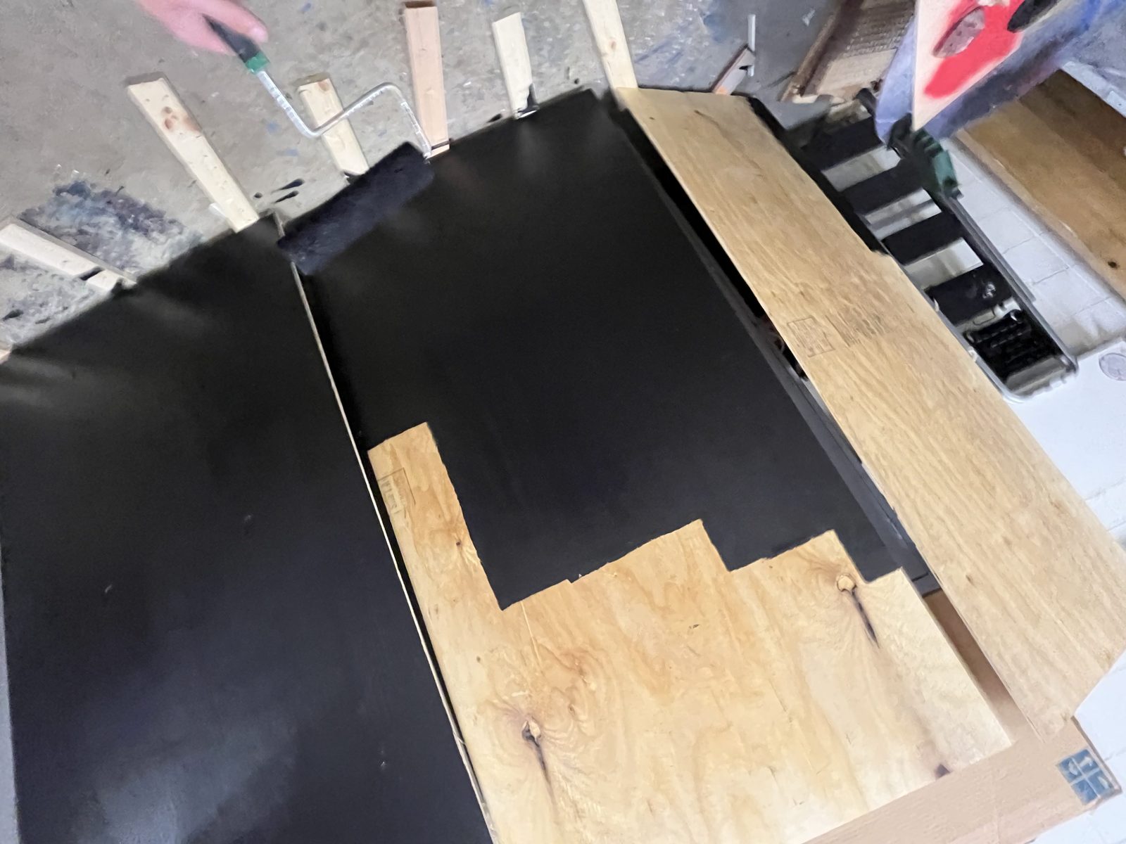 Painting plywood