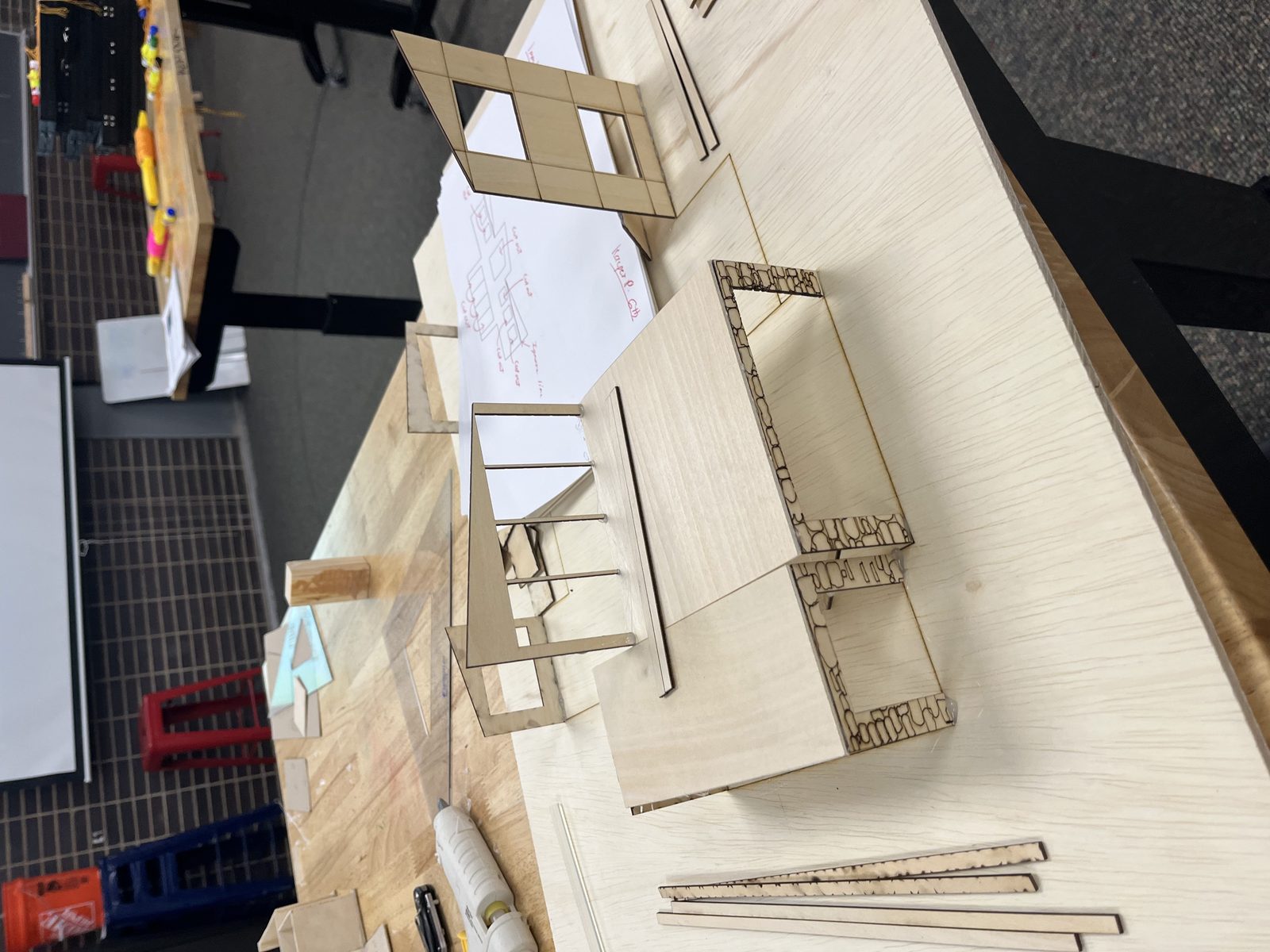 Laser cutting and assembly